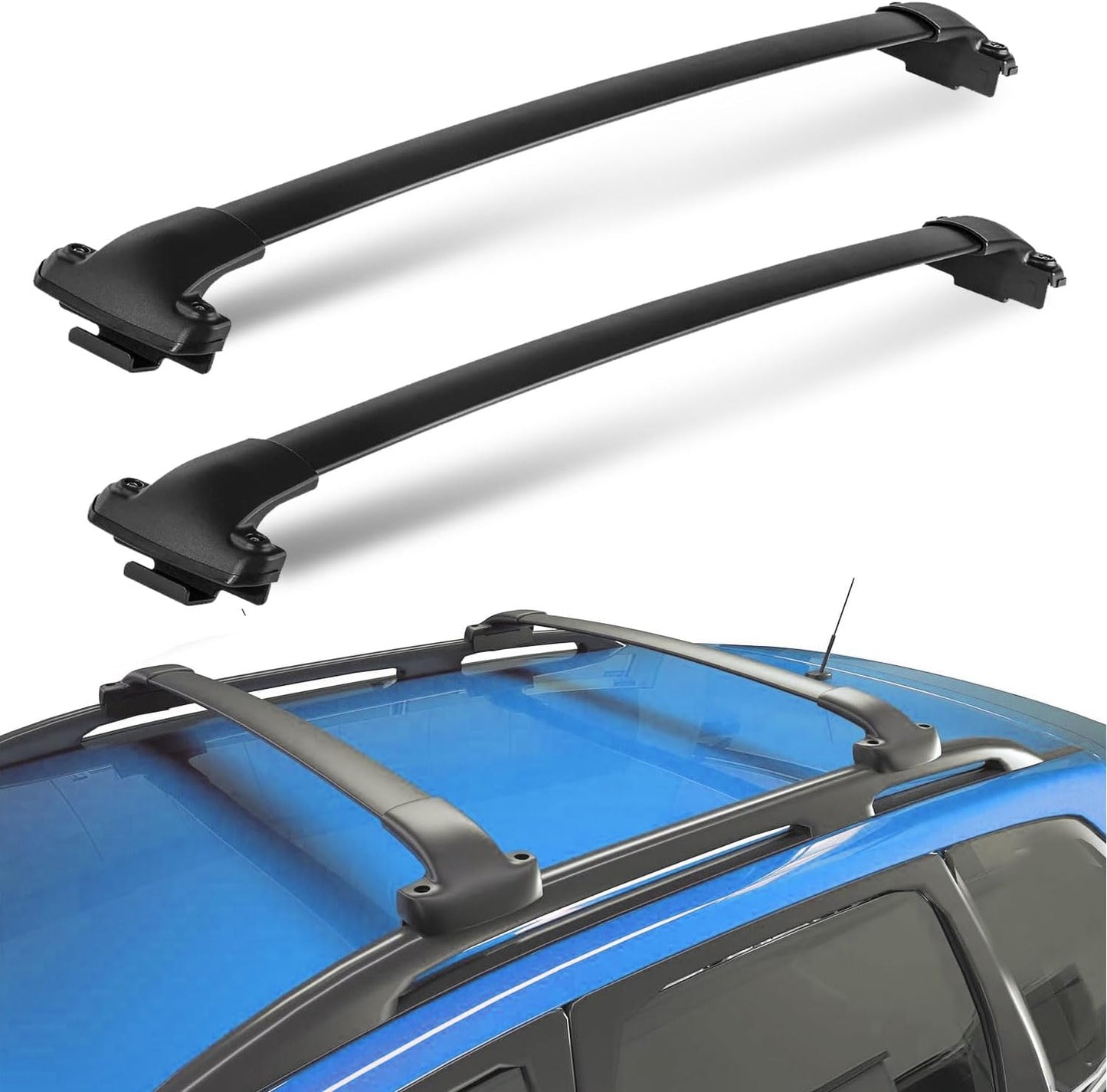260LBS Roof Racks for Subaru Outback Wilderness 2022-2025, Metal Clamp Cross Rails, Black Cross Bars