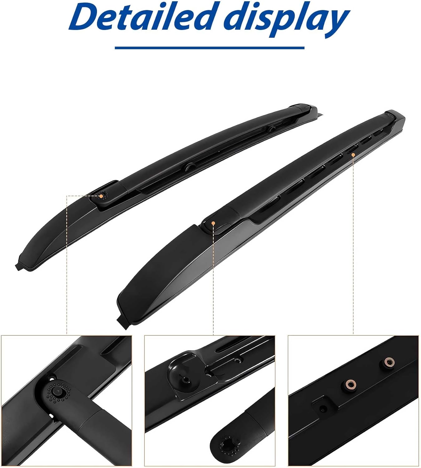 Upgrade 200LBS Roof Racks Cross Bars for Toyota Tacoma 2005-2023 Double Cab, Roof Side Rails Cross Rails for Off Road Adventure Cargo Rooftop Accessories