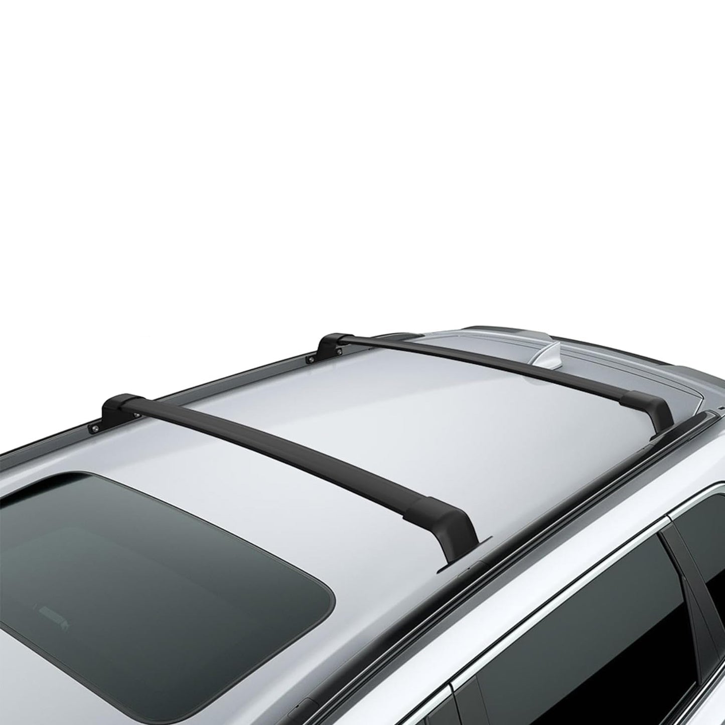 220 LBS Roof Rails & Roof Racks for 2023 2024 2025 Honda CRV CR-V EX EX-L LX, Heavy Duty All Aluminum Set of 4 with 2 Side Rails and 2 Cross Bars, All Black Cargo Accessories