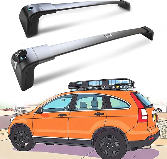 Roof Rack Compatible with Honda CRV 2007-2011 Without Side Rails, 265 LBS Heavy Duty Cross Bars - Anti-Theft Lock - Low Wind Noise- Kayak, Bike, Cargo Ready