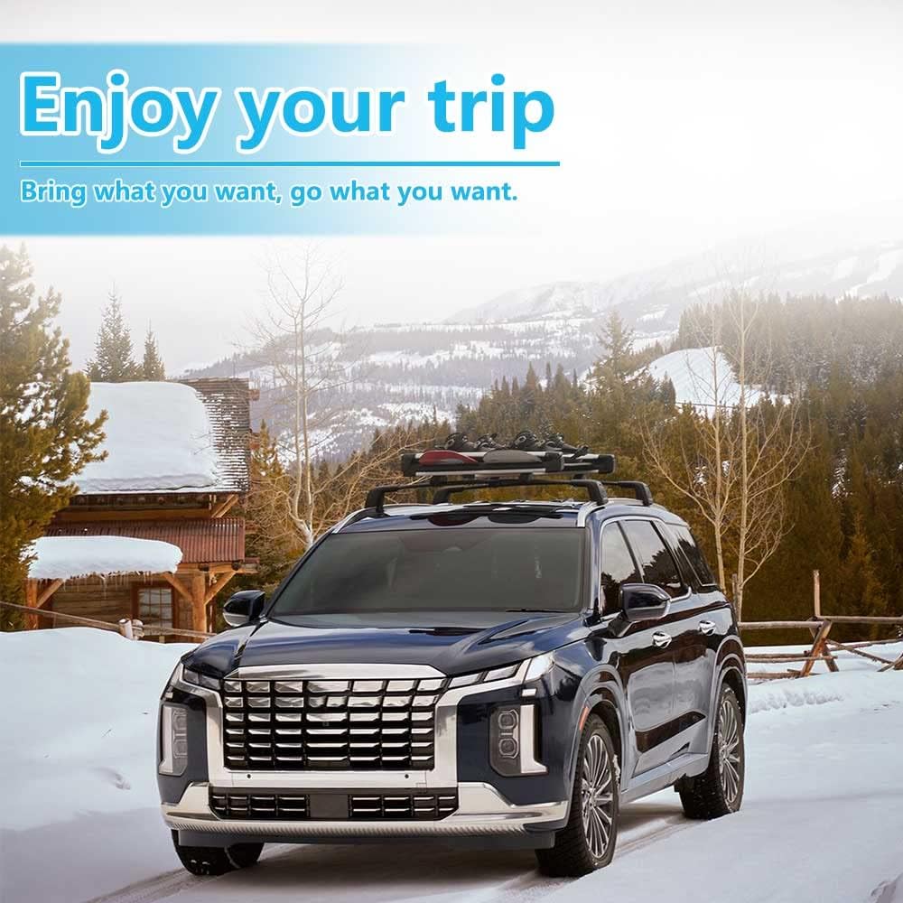 Silent Lockable Roof Racks for Hyundai Palisade 2019-2025, Deepace Cross Bars for Rooftop Cargo Carrier Bag Kayak Bike Snowboad