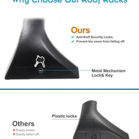 Anti-Theft Cross Bars Roof Racks for Nissan Rogue 2021-2025, 260 LBS Cross Rails for Ski Bike Rooftop Accessoreis