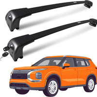 Roof Rack for Mitsubishi Outlander 2022-2025 & Outlander PHEV 2023-2025 with Flush Rails, 265 LBS Capacity Cross Bars - Anti-Theft Lock - Aerodynamic Noise Reduction - Kayak, Bike, Ski Ready
