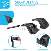 Silent Lockable Roof Racks for Mazda CX50 CX-50 Hybrid 2023 2024 2025, Anti-Theft Cross Bars for Rooftop Cargo Ski Kayak Bike Accessories