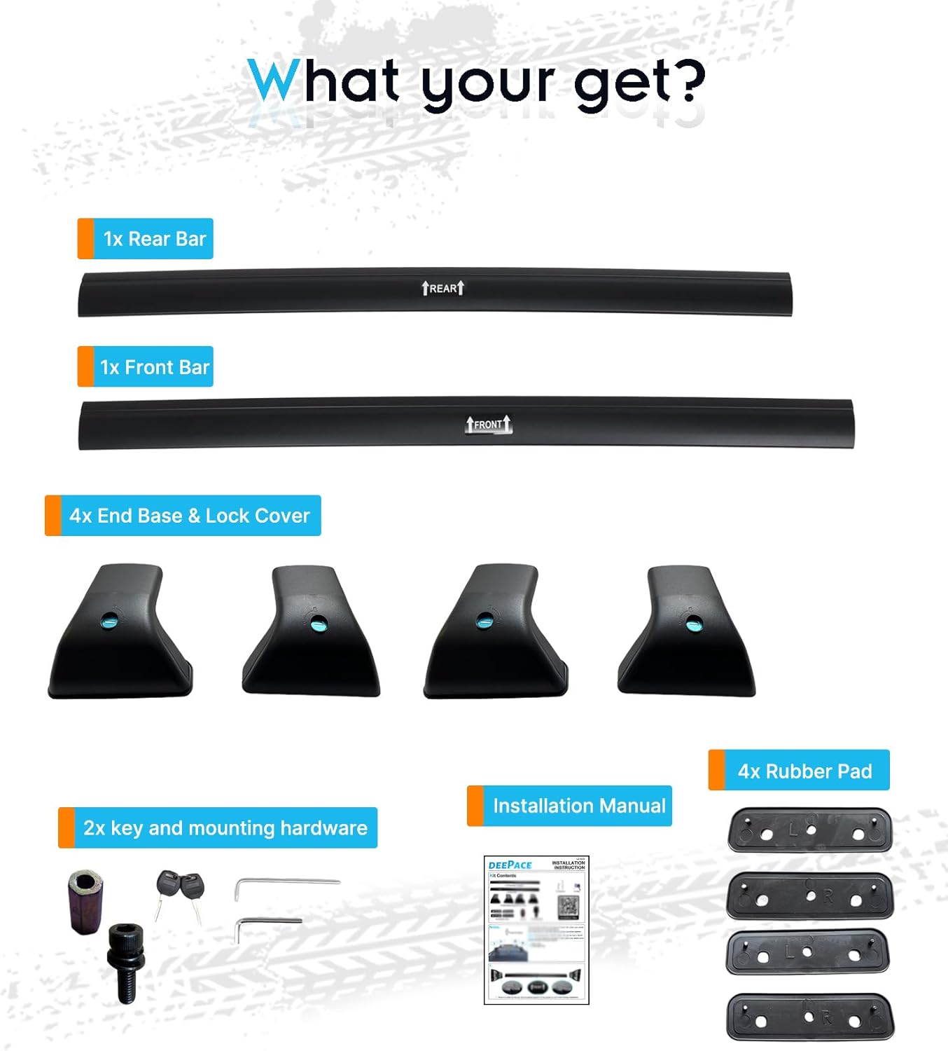 Roof Rack for Mazda 3 Sedna & Hatchback 2019-2025 with Fixed Points, 265 LBS Heavy Duty Cross Bars - Anti-Theft Lock - Low Wind Noise - Kayak, Bike, Cargo Ready