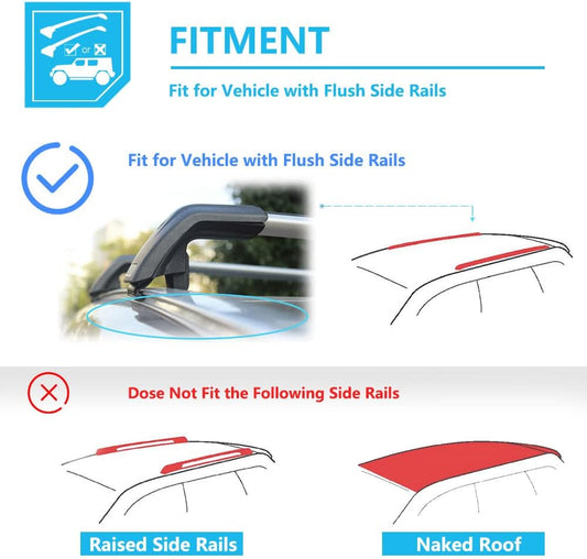 Lockable Roof Racks for 2022-2025 Mitsubishi Outlander & Outlander PHEV 2023-2025, 165LBS Cross Bars for Kayak Bike Snowboad Accessories