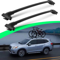 All Aluminum 260 LBS Roof Racks for 2014-2024 Subaru Forester, Metal Clamp Cross Bars for Rooftop Cargo Ski Kayak Bike Accessories