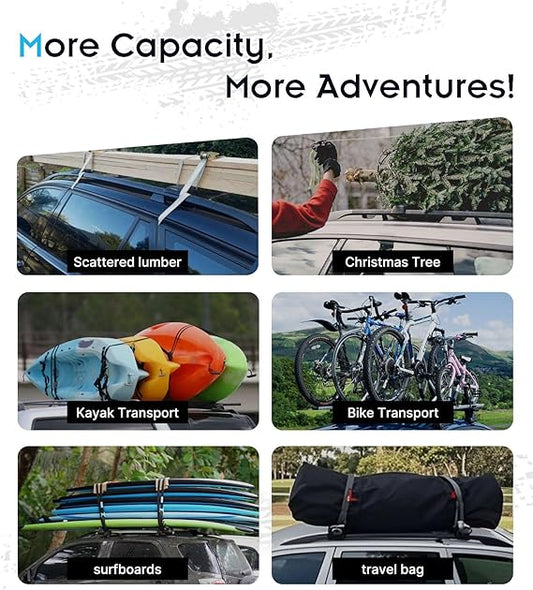 Roof Rack Compatible with Honda CRV 2007-2011 Without Side Rails, 265 LBS Heavy Duty Cross Bars - Anti-Theft Lock - Low Wind Noise- Kayak, Bike, Cargo Ready