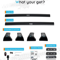 Roof Rack Compatible with Honda CRV 2007-2011 Without Side Rails, 265 LBS Heavy Duty Cross Bars - Anti-Theft Lock - Low Wind Noise- Kayak, Bike, Cargo Ready