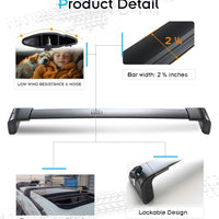 Roof Rack for Honda Odyssey 2018-2025 Without Side Rails, 265 LBS Heavy Duty Cross Bars - Anti-Theft Lock - Low Wind Noise - Kayak, Bike, Cargo Ready