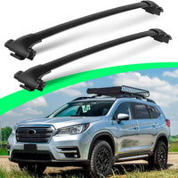 All Aluminum 260LBS Roof Racks for Subaru Ascent 2019-2025, Work with Raised Side Rails, Metal Clamp Cross Bars for Cargo Ski Kayak Bike Accessories