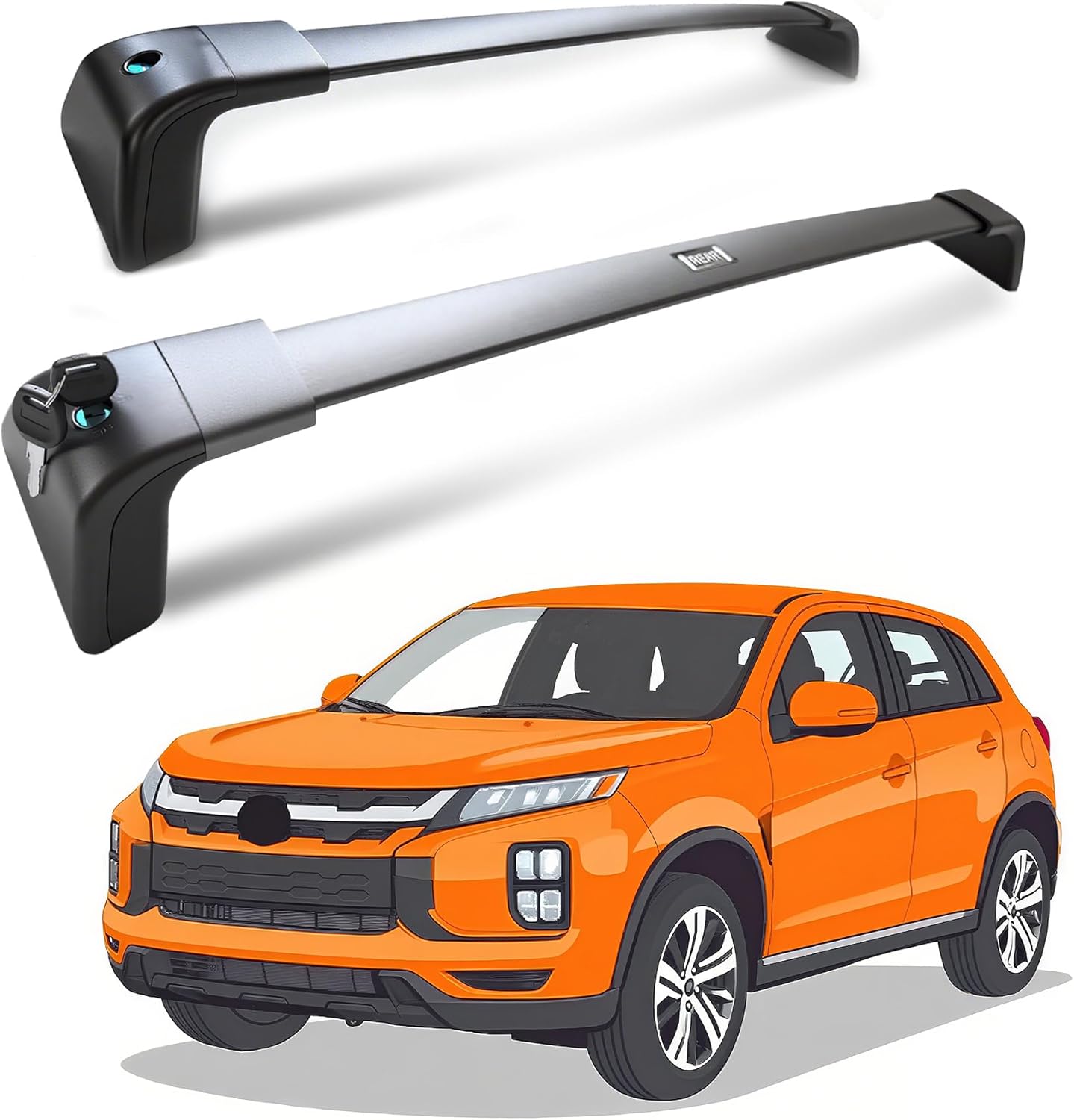 Deepace Roof Rack for Mitsubishi RVR 2011-2025 Without Side Rails, 265 LBS Heavy Duty Cross Bars- Anti-Theft Lock- Low Wind Noise- Kayak, Bike, Cargo Ready