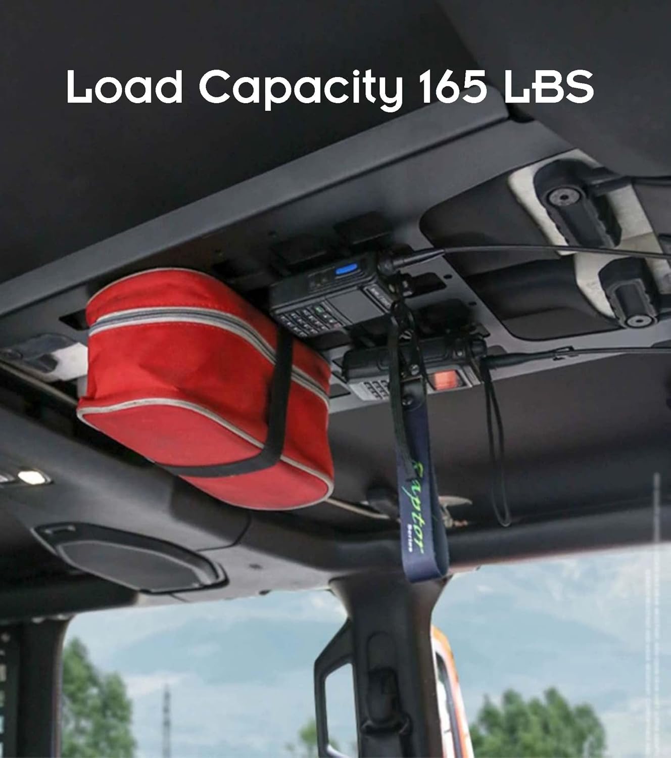 165LBS Roof Molle Panel for Jeep Wrangler JL & Gladiator JT 2/4 Doors 2018-2024 (NOT FIT Electric Soft-top Models), No Drilling Required