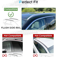 Roof Rack for Hyundai Kona & Kona EV 2018-2023 with Flush Rails, 265 LBS Capacity Cross Bars - Anti-Theft Lock - Aerodynamic Noise Reduction - Kayak, Bike, Ski Ready