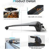 Roof Rack for Nissan Qashqai 2017-2023 with Raised Side Rails, 265 LBS Capacity Cross Bars - Anti-Theft Lock - Aerodynamic Noise Reduction - Kayak, Bike, Ski Ready