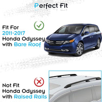 Deepace Roof Rack for Honda Odyssey 2011-2017 Without Side Rails, 265 LBS Heavy Duty Cross Bars- Anti-Theft Lock- Low Wind Noise- Kayak, Bike, Cargo Ready