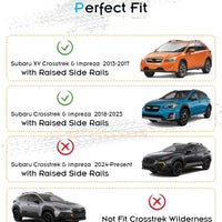 330LBS Roof Rack Cross Bars for 2013-2023 Subaru XV Crosstrek & Subaru Impreza, Anti-Theft 2-Hole 2-Screw Mounting & Custom Fit Design - More