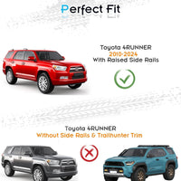 Deepace 330LBS Lockable Roof Rack Cross Bars for Toyota 4Runner 2010-2024, 2-Hole 2-Screw Mounting & Custom Fit Design