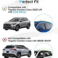 Deepace Roof Rack for Toyota Corolla Cross & Hybrid 2022-2026 with Flush Side Rails, 265 LBS Heavy Duty Cross Bars- Anti-Theft Lock- Low Wind Noise- Kayak, Bike, Cargo Ready