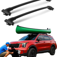260LBS Roof Racks for 2021-2025 Kia Sorento X-Line X-PRO, Work with Raised Side Rails, All Aluminum Clamp Cross Bars - for Cargo Ski Kayak Bike Accessories