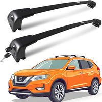 Roof Rack for Nissan Qashqai 2017-2023 with Raised Side Rails, 265 LBS Capacity Cross Bars - Anti-Theft Lock - Aerodynamic Noise Reduction - Kayak, Bike, Ski Ready