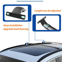 220 LBS Roof Rails & Roof Racks for Honda CRV CR-V 2017-2022, Heavy Duty All Aluminum Set of 4 with 2 Side Rails and 2 Cross Bars, All Black Cargo Accessories