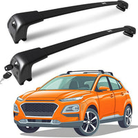 Roof Rack for Hyundai Kona & Kona EV 2018-2023 with Flush Rails, 265 LBS Capacity Cross Bars - Anti-Theft Lock - Aerodynamic Noise Reduction - Kayak, Bike, Ski Ready