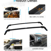 300 LBS Lockable Roof Rack Cross Bars for 2021-2025 Jeep Grand Cherokee L 3-Row and 2022-2025 Jeep Grand Cherokee 2-Row - Hidden Screws & Low Wind Noise Aluminum Cargo Carrier