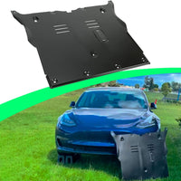 All Aluminum Front Protective Skid Plate for Tesla Model Y/Model 3, Fits 2017-2024, Guards Chassis from Road Debris