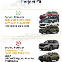 330LBS Lockable Roof Rack Cross Bars for Subaru Forester 2026-2009, 2-Hole 2-Screw Mounting & Custom Fit Design