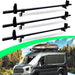 400 LBS Ladder Roof Racks for 2015-2024 Ford Transit Cargo 150 250 350 HD, Gloss Black Heavy Duty Stainless Steel Cargo Roof Racks, Pack of 3