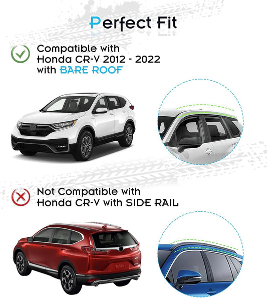 Roof Rack for Honda CR-V 2012-2022 Without Side Rails, 265 LBS Heavy Duty Cross Bars- Anti-Theft Lock- Low Wind Noise- Kayak, Bike, Cargo Ready