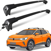 Roof Rack for VW Volkswagen ID.4 2023-2025 with Flush Rails, 265 LBS Capacity Cross Bars - Anti-Theft Lock - Aerodynamic Noise Reduction - Kayak, Bike, Ski Ready
