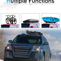 Upgraded 220 LBS Roof Racks for 2010-2017 Chevy Equinox & Terrain, Deepace All Aluminum Black Cross Rails for Kayak Ski Rooftop Accessories