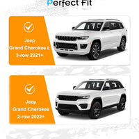 300 LBS Lockable Roof Rack Cross Bars for 2021-2025 Jeep Grand Cherokee L 3-Row and 2022-2025 Jeep Grand Cherokee 2-Row - Hidden Screws & Low Wind Noise Aluminum Cargo Carrier