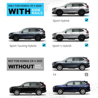 300LBS Lockable Roof Rack Cross Bars for Honda CRV Hybrid 2023-2025 - Hidden Screws & Low Wind Noise Aluminum Cargo Carrier