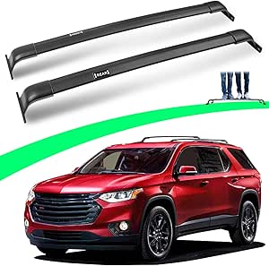Upgraded 220 LBS Roof Racks for 2018-2021 Chevrolet Traverse LT LT Cloth, Deepace Cross Bars for Ski Kayak Bike Snowboad