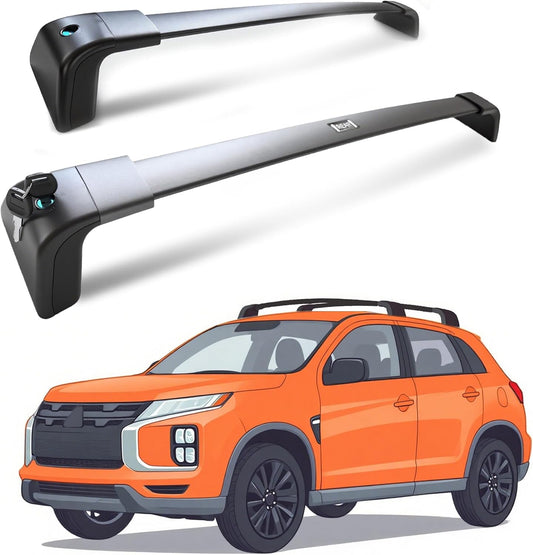 Roof Rack for Mitsubishi Outlander 2014-2021 Without Side Rails, 265 LBS Heavy Duty Cross Bars- Anti-Theft Lock- Low Wind Noise- Kayak, Bike, Cargo Ready