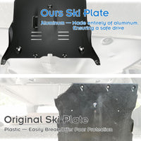 All Aluminum Front Protective Skid Plate for Tesla Model Y/Model 3, Fits 2017-2024, Guards Chassis from Road Debris