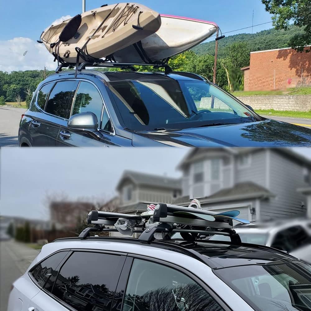 Lockable Roof Racks for Nissan Qashqai 2017-2023, Work w/Factory Raised Side Rails, Anti-Theft Cross Bars