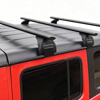 330LBS Lockable 3-PC Roof Racks Compatible with 2007-2025 Jeep Wrangler JK JL Gladiator JT 2&4 Door, Aluminum Black Cross Bars