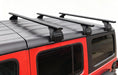 330LBS Lockable 3-PC Roof Racks Compatible with 2007-2025 Jeep Wrangler JK JL Gladiator JT 2&4 Door, Aluminum Black Cross Bars