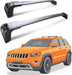 Deepace Roof Rack for Jeep Grand Cherokee 2011-2021 with Grooved Metal Side Rails, 265 LBS Heavy Duty Cross Bars- Anti-Theft Lock- Low Wind Noise- Kayak, Bike, Cargo Ready