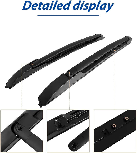 Upgrade 200LBS Roof Racks Cross Bars for Toyota Tacoma 2005-2023 Double Cab, Roof Side Rails Cross Rails for Off Road Adventure Cargo Rooftop Accessories