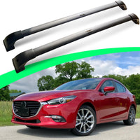 Max Loading 220LBS Cross Bars Roof Racks for Mazda 3 2009-2013, Deepace Cross Rails for Rooftop Cargo Carrier Bag Kayak Bike Snowboad