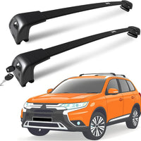 Roof Rack for Mitsubishi Outlander 2014-2021 with Flush Rails, 265 LBS Capacity Cross Bars - Anti-Theft Lock - Aerodynamic Noise Reduction - Kayak, Bike, Ski Ready