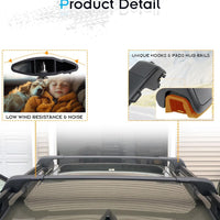 Deepace 330LBS Lockable Roof Rack Cross Bars for VW Tiguan 2018-2024 and Taos 2020-2024, 2-Hole 2-Screw Mounting & Custom Fit Design