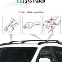 Deepace 330LBS Lockable Roof Rack Cross Bars for 2026 Hyundai Palisade, 2-Hole 2-Screw Mounting & Custom Fit Design