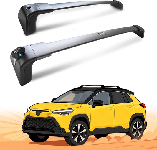 Deepace Roof Rack for Toyota Corolla Cross & Hybrid 2022-2026 with Flush Side Rails, 265 LBS Heavy Duty Cross Bars- Anti-Theft Lock- Low Wind Noise- Kayak, Bike, Cargo Ready