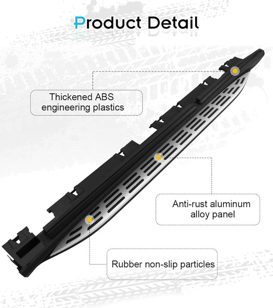 Running Boards Side Steps Fit for 2020-2025 Mercedes Benz GLE W167 GLE350 GLE450 GLE450e GLE580 Nerf Bar Accessories